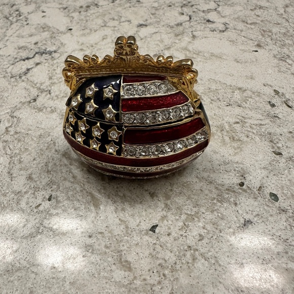American Flag Purse Small Trinket Box - Picture 1 of 6
